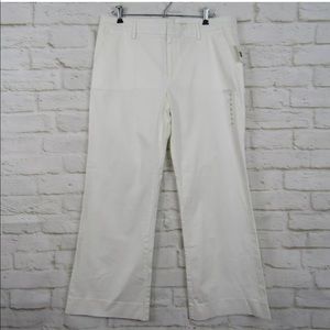 NWT GAP Perfect Khaki Chino 10 Ankle 10A White